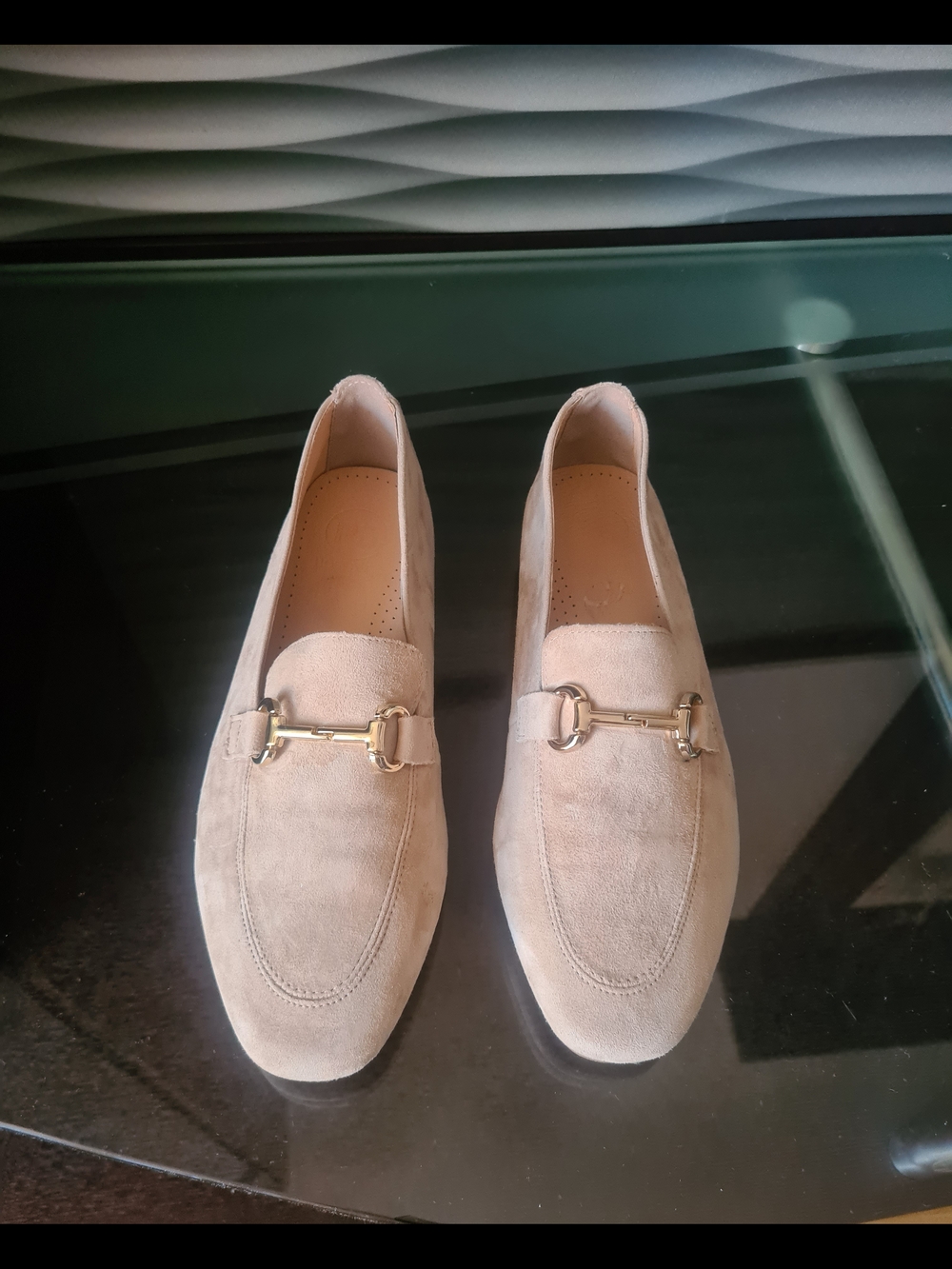 Women's s Poelman Suede Loafers in Beige